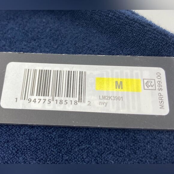 NWT Karl Lagerfeld Paris French Terry Navy Blue Hoodie M - Picture 8 of 8